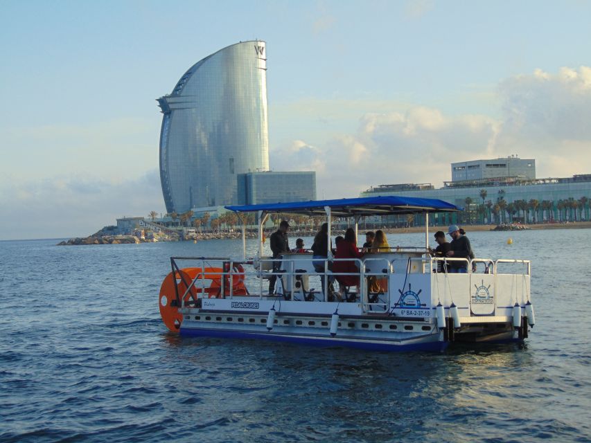 Barcelona: 1.5-Hour Private Scenic Pedal Boat Tour - On Board: Seats, Sofas, Wardrobe, and How Music Fits In