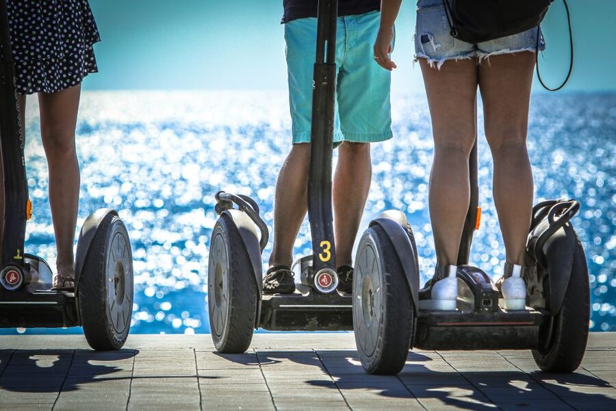 Barcelona: 1-Hour Short Panoramic Segway Tour - Entering Barcelona’s Old Port on a Ninebot Segway