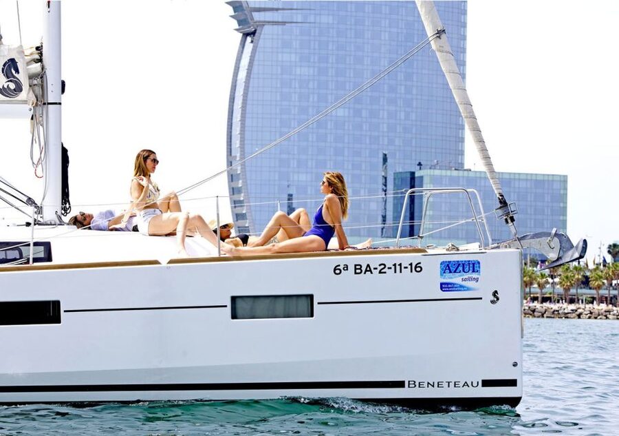 Barcelona 2 hour Mediterranean Sailing with Snacks & Drinks - Meeting at Port Olímpic: finding Barcelona Sailing Day fast