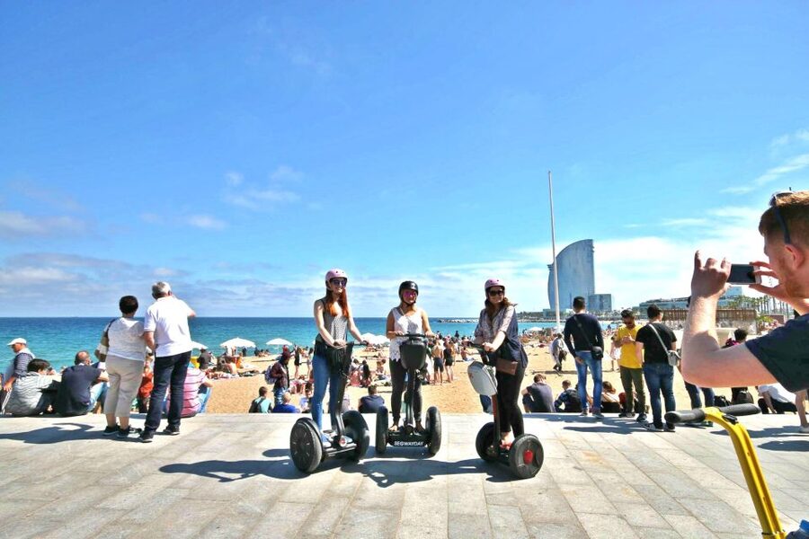 Barcelona: 2-Hour Segway Tour - Getting Ready at Carrer dEn Rull: Training, Helmet, and Real Safety