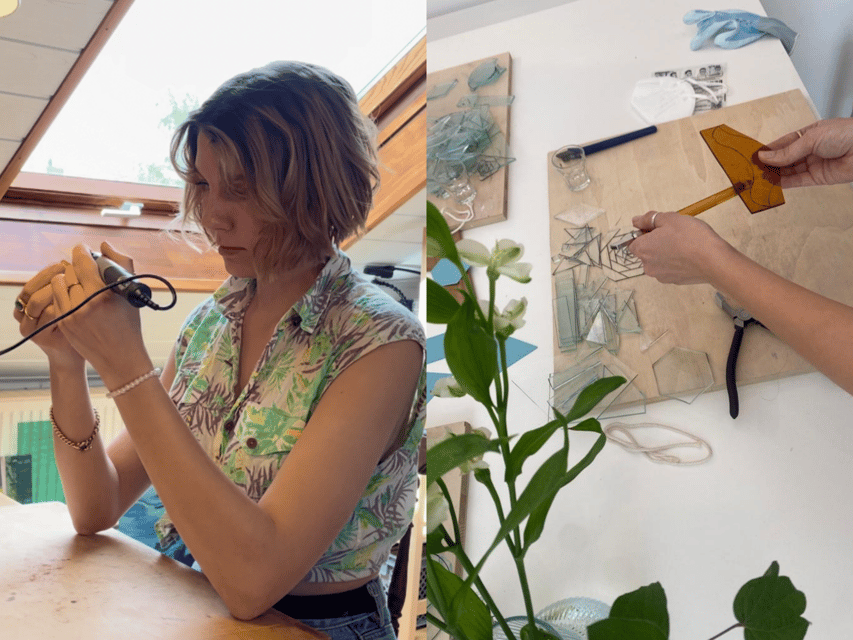 BARCELONA: 2h Glass Art Workshop, create your Suncatcher! - Entering the Gothic center workshop, where the focus is glass craft