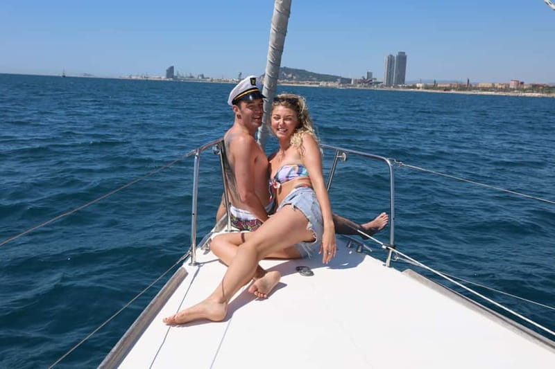 Barcelona 2h private sailing tour with local Skipper - Steering time, Bluetooth speakers, and getting the most out of the boat