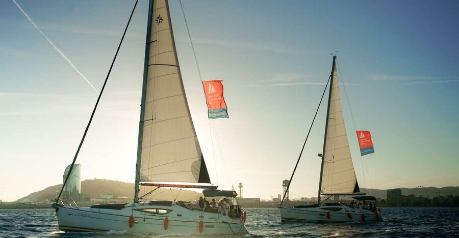 Barcelona 3-Hour Private Sunset Sailing Experience - The panoramic Barcelona views you get from the Mediterranean