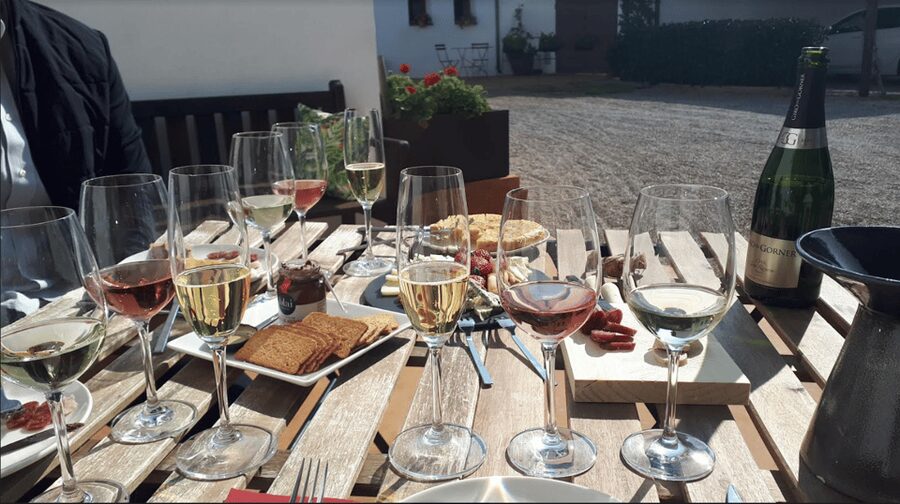 Barcelona: 3 Penedes Wineries with Hotel Pick-up and Lunch - Lunch at Giró del Gorner Cellar: Catalan Classics with Vineyard Views