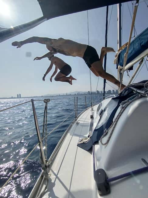 Barcelona Badalona : Sailboat Tour, Snacks, Drinks, Swimming - Swimming Break: Optional, Worth It, and Weather-Dependent