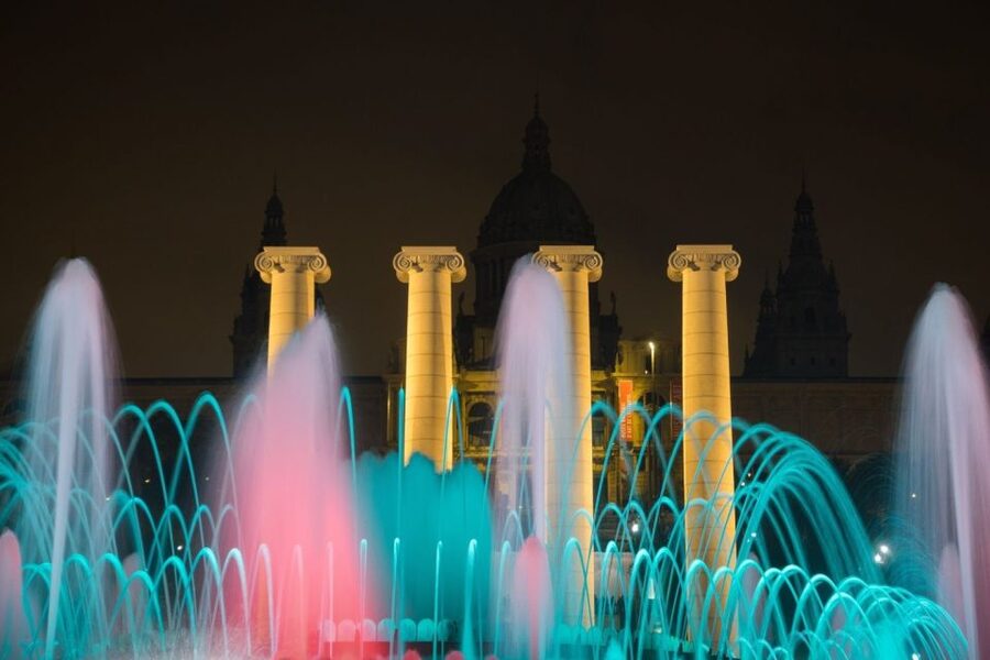 Barcelona Cable Car Sky Views, Magic Fountain & Castle Visit - Montjuïc Castle at sunset: fortress views plus the dungeons