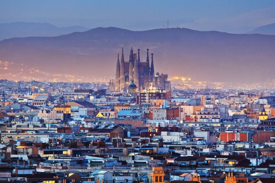 Barcelona Cable Car Sky Views, Magic Fountain & Castle Visit - The “in-between” stretch: Olympic area pass-bys and photo breaks