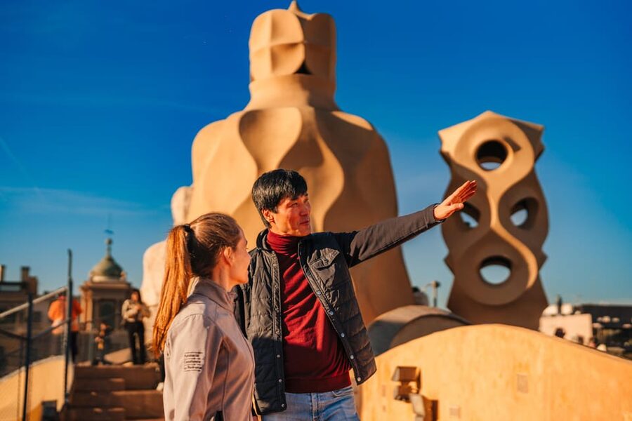 Barcelona: Casa Milà Early-Morning Access Guided Tour - Rooftop terrace views in the morning: city light, city edges