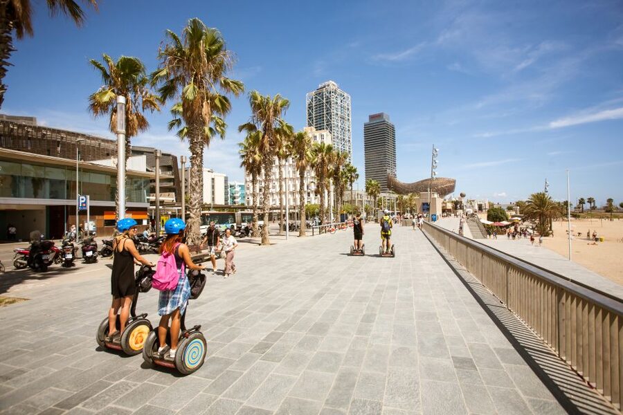 Barcelona: City Highlights Guided Segway Tour - Columbus Monument and El Cap de Barcelona, quick stops that explain big symbolism