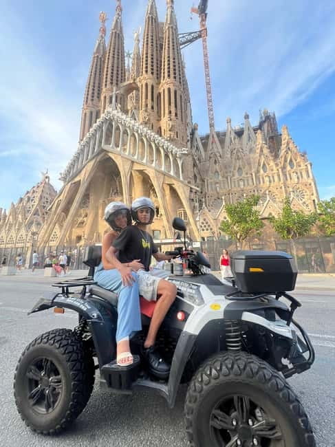 Barcelona: City Sights Electric Quad Tour - How the Driver and Passenger Swap Works (Couples Love This)