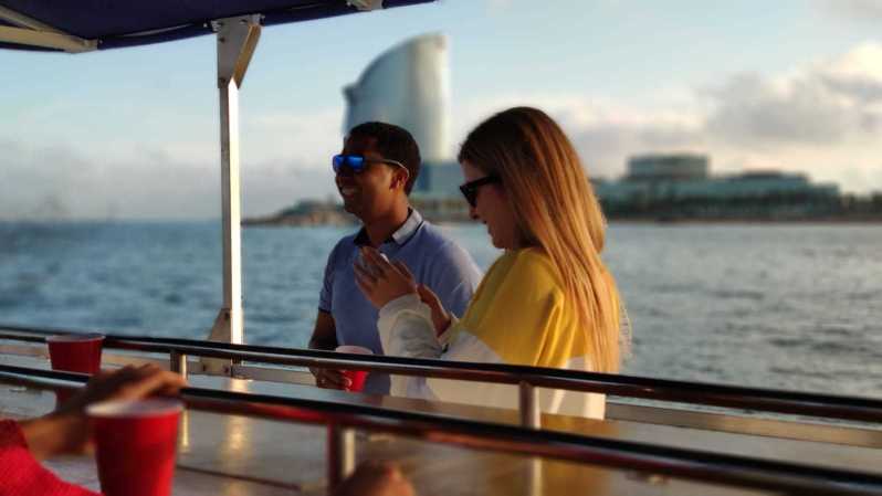 Barcelona: City Views Catamaran Cruise with Music - The boat setup: sofas, small group space, and music that keeps things easy