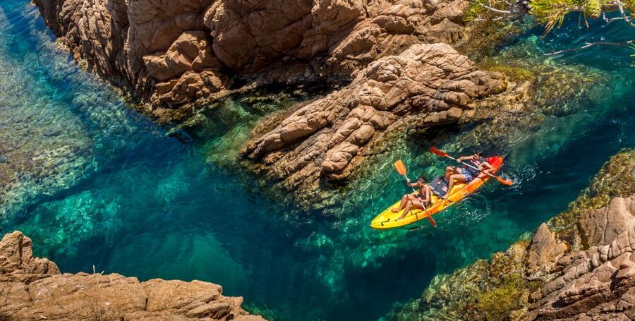 Barcelona: Costa Brava Kayak, Snorkel & Cliff Jump & Lunch - Snorkeling for Starfish, Fish, and the Real-Life Limits of Visibility