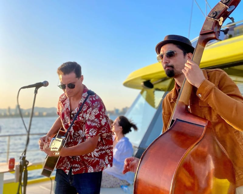 Barcelona: Daytime or Sunset Catamaran Cruise with Music - From Marina to Open Water, Then Back Again in a Short Burst