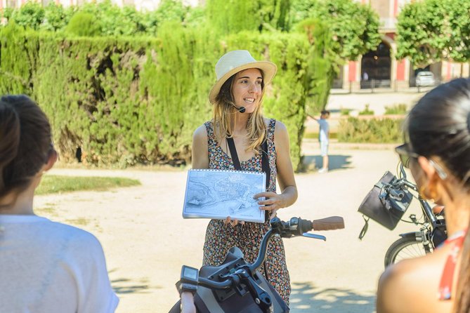 Barcelona E-Bike Small Group Tour with Tapas & Wine Tasting - Parliament of Catalonia and the meaning behind the buildings