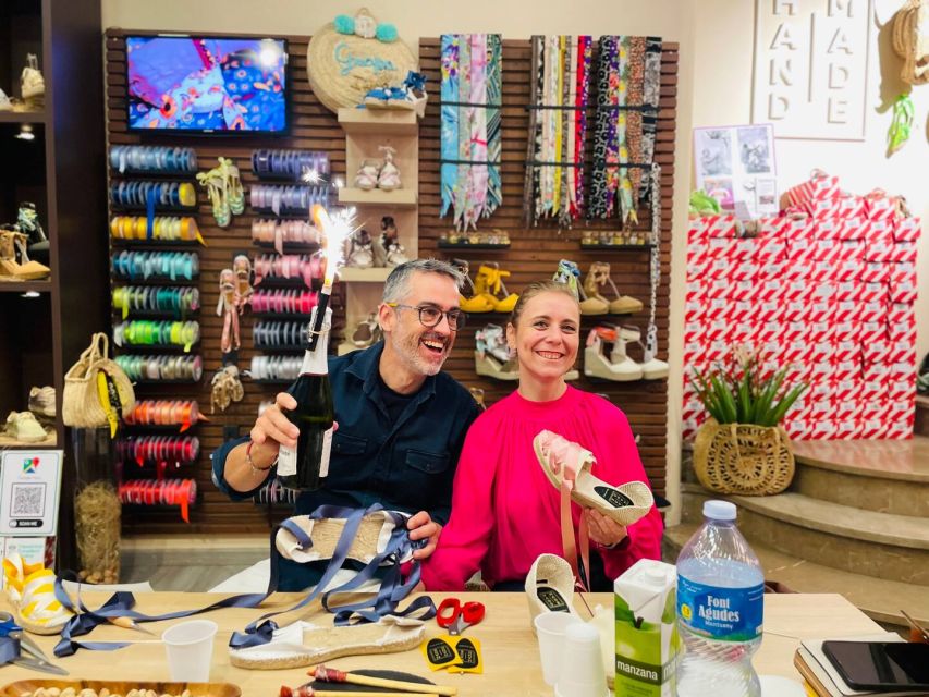 Barcelona: Espadrilles Shoe-Making Workshop - The cava-and-snacks break that keeps the mood relaxed