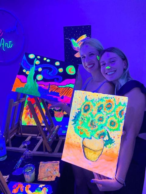 Barcelona: Fluorescent Paint and Wine Workshop - Price and Value at $47 for 2 Hours
