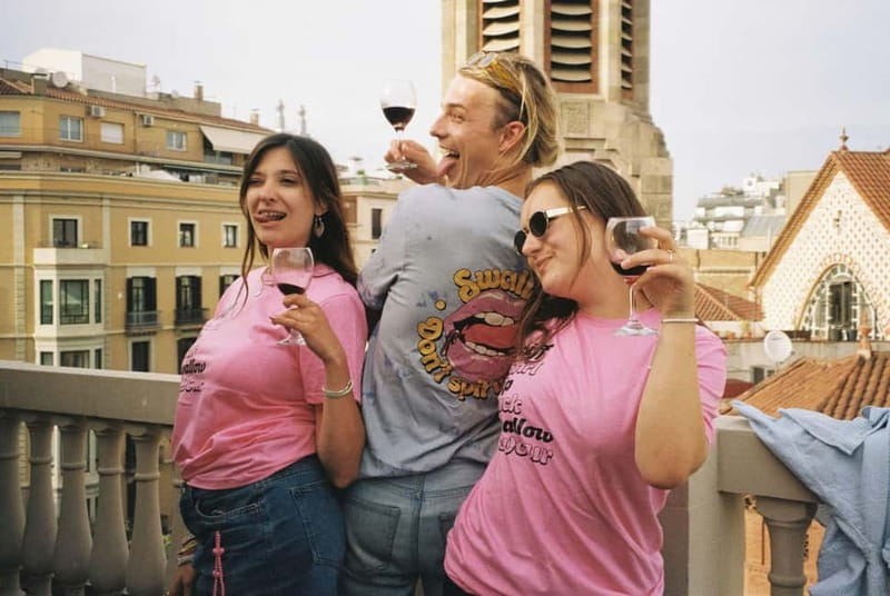 Barcelona: Fun & Unpretentious Rooftop Wine Tasting - Rooftop Setup in Central Barcelona: Elevator Access and Sunset Timing