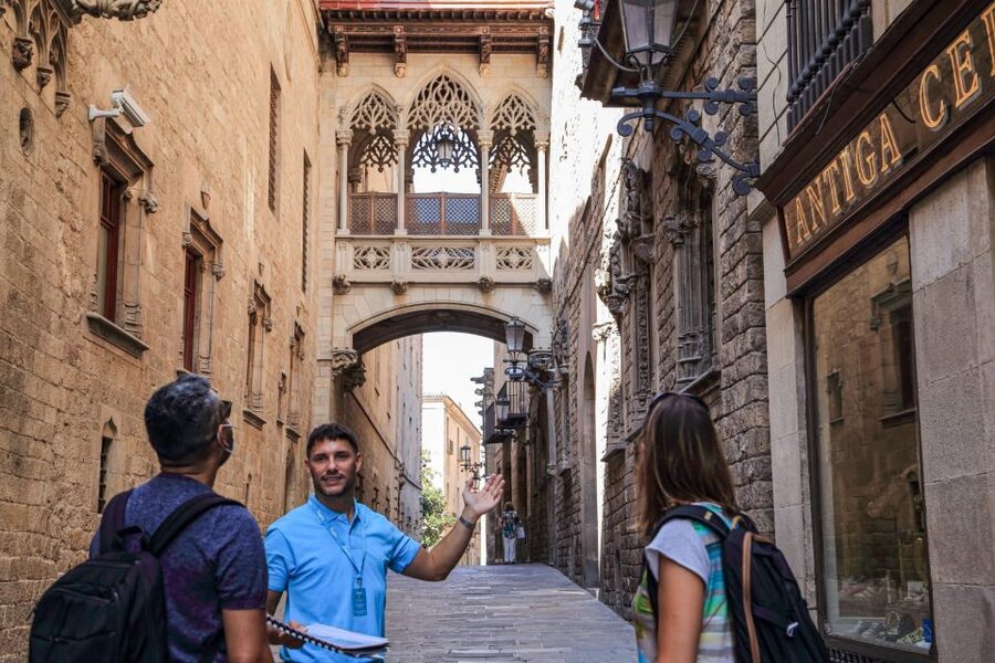 Barcelona: Gothic Quarter Guided Tour with Flamenco & Tapas - Your guide-led route: key squares you’ll actually understand
