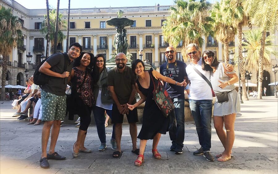 Barcelona: Gothic Quarter's Deepest Secrets Tour and Sangria - Government square, Augustus Temple, and Bishop’s Bridge