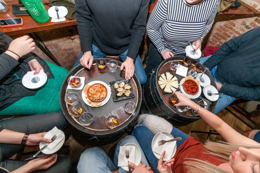 Barcelona Gourmet Food & Wine Tour with Local Expert - Stop 1: A modern taberna with four tapas and local wine pairings