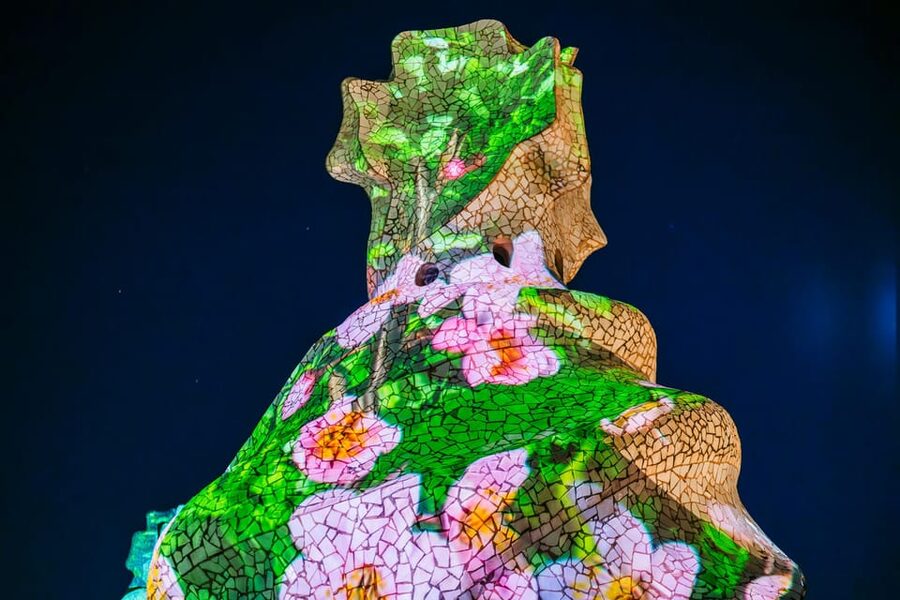 Barcelona: La Pedrera Night Experience - The Badalots Stairwells: Where the Light Show Starts Climbing With You