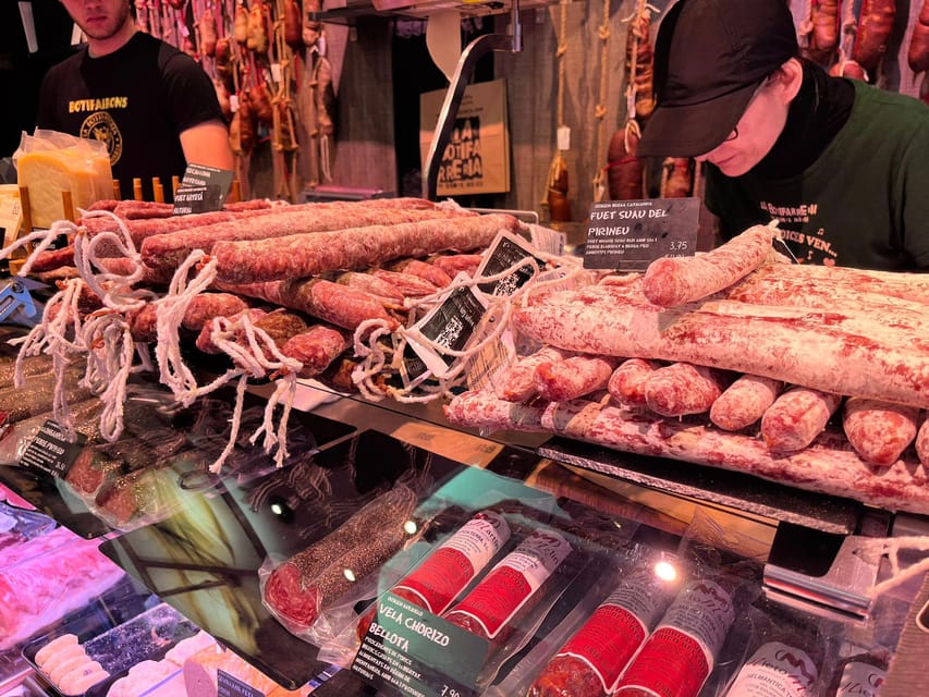 Barcelona: Local Market & Street Food Walking Tour - What You’ll Taste: Jamón, Cheese, Pinchos, Pastries, and Seasonal Choices