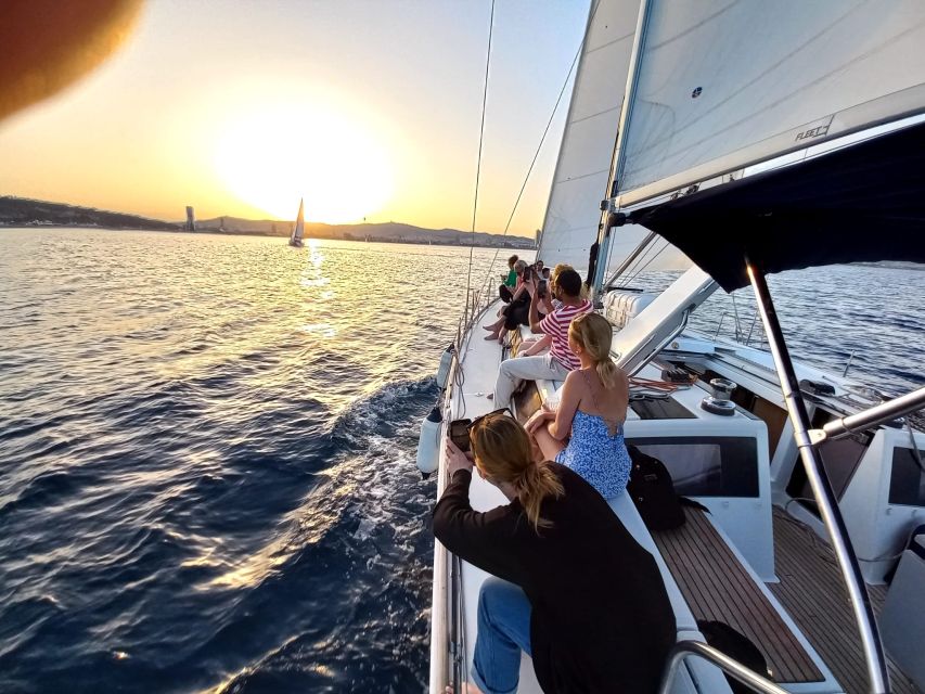 Barcelona: Luxury Private Sunset Yacht Cruise - From Moll de la Marina out to open water, the landmarks along the way