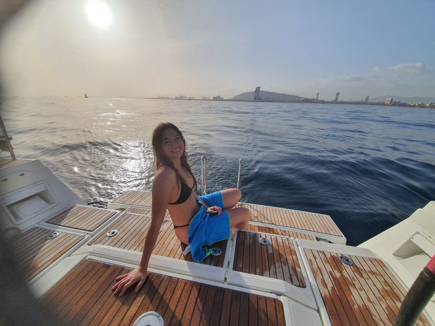 Barcelona: Luxury Private Yacht Daytime Cruise - Meeting your skipper: safety briefing, relaxed control, and real hospitality