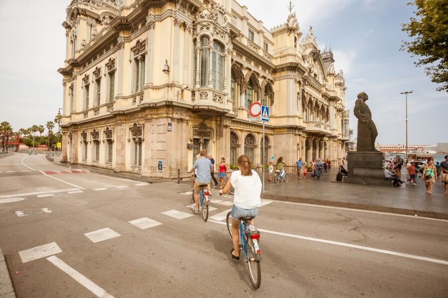 Barcelona Montjuic Three-Hour Bike Tour - Start at the port, get your bearings fast