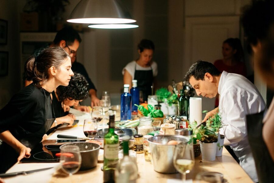 Barcelona: Paella Cooking Workshop and Market Tour - 10 tapas and wine tasting that teaches you what to notice