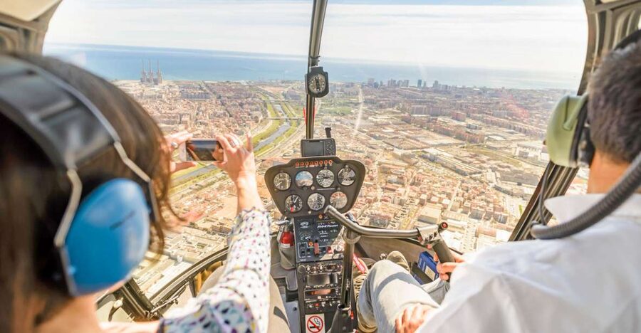 Barcelona: Panoramic Helicopter Flight & Boat Transfer - Port Vell boat transfer: the calm lead-in over the harbor
