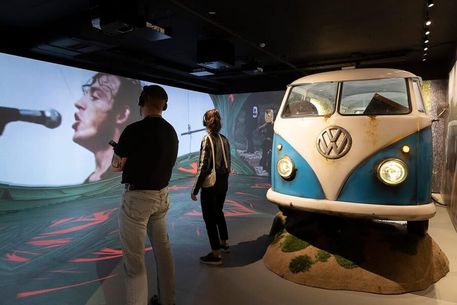 Barcelona: Rock Museum- Guitar Legends Hall - The Guitar Legends Hall Displays: Rolling Stones to Queen Up Close