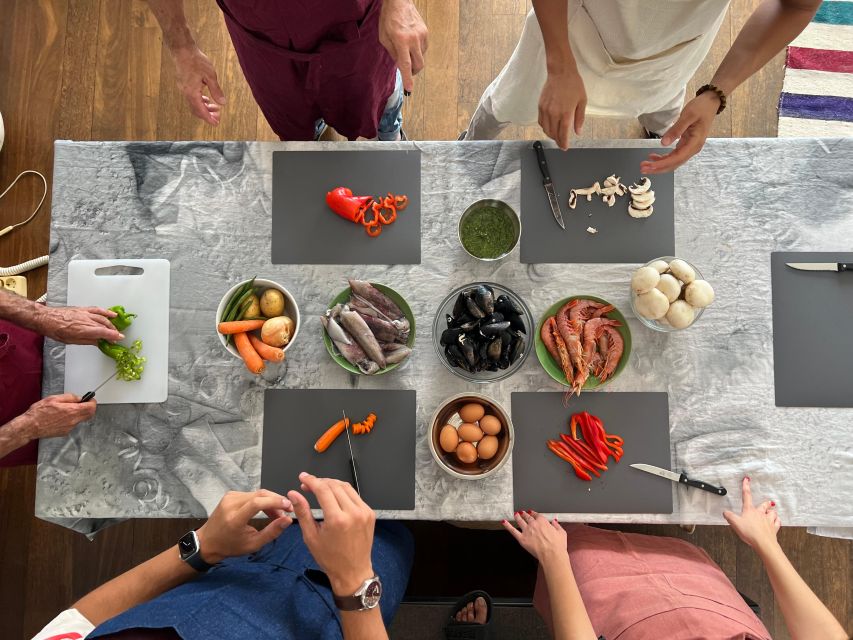 Barcelona: Rooftop Tapas and Sangria Class with a Chef - The terrace view over Port Vell is the real flavor booster