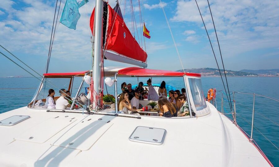 Barcelona: Sunset or Day Catamaran Cruise with Tapa & Drink - Included Tapa and Drink: Good Value, Light Portions
