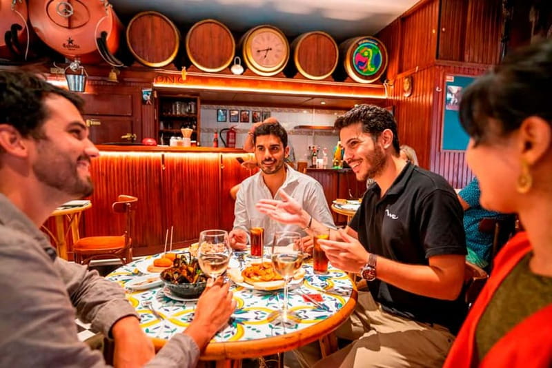 Barcelona: Tapas and Wine with Flamenco Show in the Old Town - Walking the medieval lanes, from Barcelona Cathedral to St. Mary of the Sea