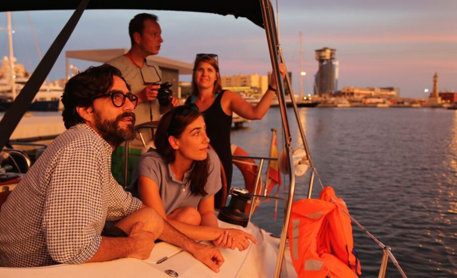 Barcelona: Unique Sunset Sailing Tour with Tapas & Open Bar - The route and views: landmarks you will actually see in twilight