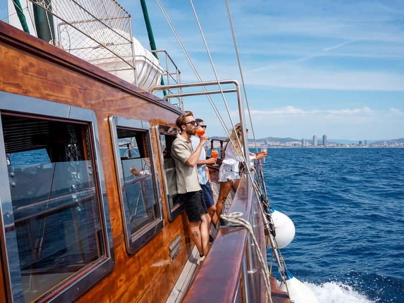 Barcelona: Wooden Boat Sailing with Tapa and Welcome Drink - When weather and sea conditions affect your comfort