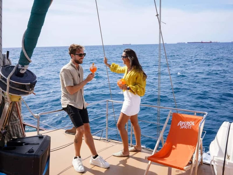 Barcelona: Wooden Boat Sailing with Tapa and Welcome Drink - Sea Sip & Tapa: included tapa and a welcome drink, done right