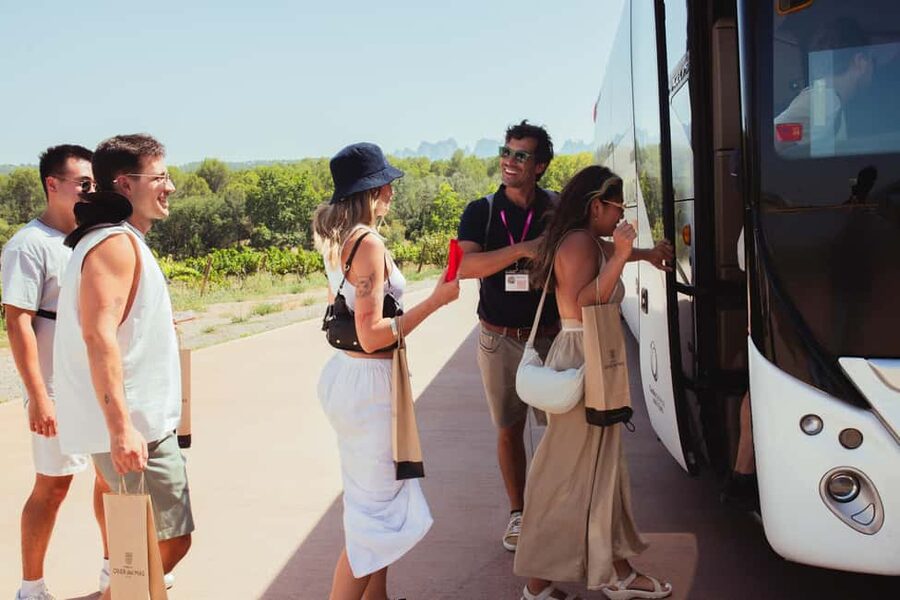 From Barcelona: Full-Day Montserrat & Wine Small Group Tour - Oller del Mas Winery in a Castle: Cellars, Three Wines, and a Vines Walk