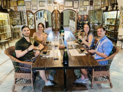 From Sitges: Wine Tasting at 2 Wineries, Snacks and Pickup