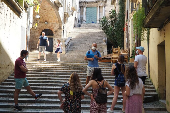 Girona History, Legends, and Food Walking Tour with food tasting - Girona Cathedral from the outside: three styles and a big Gothic claim