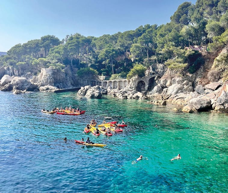 Kayak and Snorkel in Playa de Aro, Costa Brava - Guides Make the Difference: Rodrigo, Hugo, Juan, and Paula