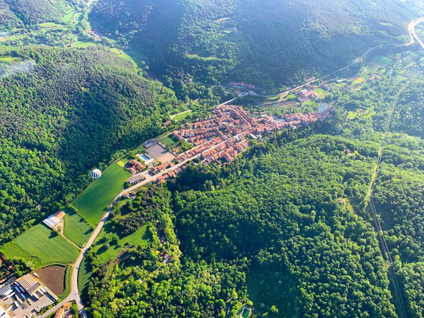 La Garrotxa Volcanoes Half-Day Hot Air Balloon Flight - 1.5 hours above the volcanic zone: craters, forests, and tiny rock villages