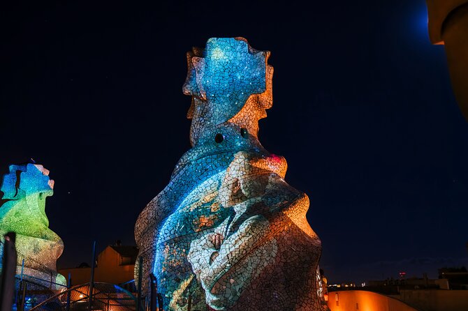 La Pedrera - Casa Mila Night Experience - The guided route inside: courtyard visuals, then museum stops