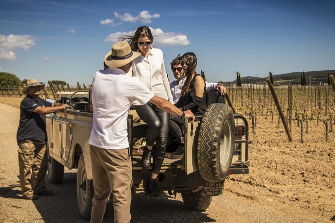 Penedes Wine & Cava Tasting & 4WD Vineyards Tour from Barcelona - Stop 1 in Sant Sadurní d’Anoia: cava cellars, process, and four tastings