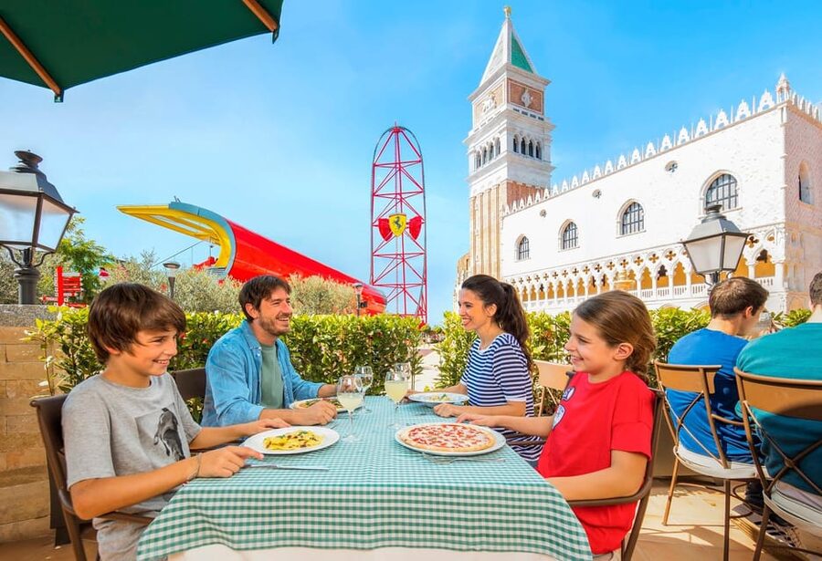 PortAventura and Ferrari Land: Full-Day Trip from Barcelona - Ferrari Land highlights: accelerator, track, simulators, and the Italy sets