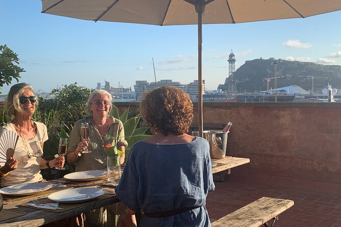 Rooftop Paella Seafood Cooking Class Experience in Barcelona - What you cook: seafood paella plus gazpacho, crema catalana, and sangria