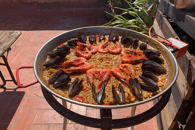 Rooftop Paella Seafood Cooking Class Experience in Barcelona - Eating where the food tastes better: the rooftop terrace by the old port